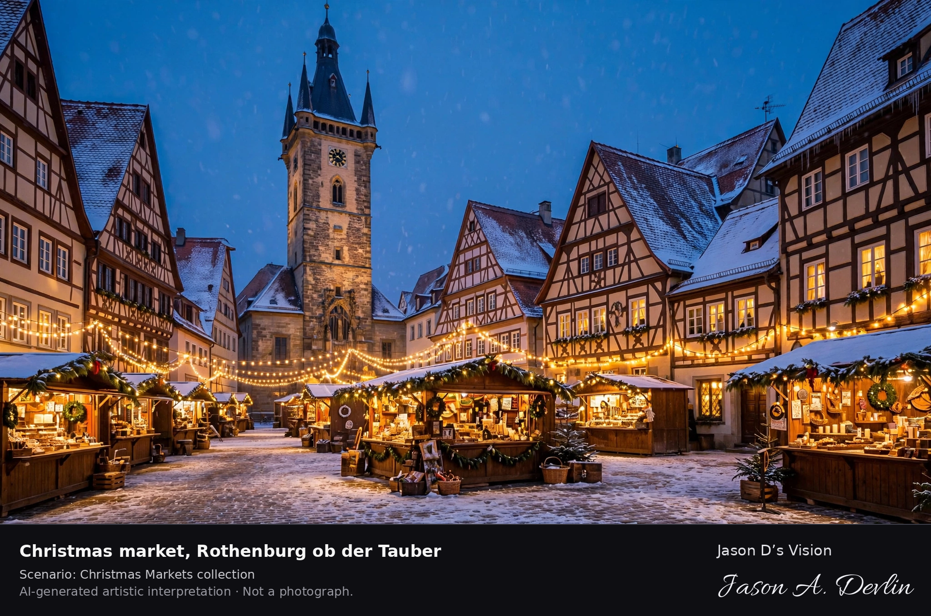 Christmas market, Rothenburg ob der Tauber